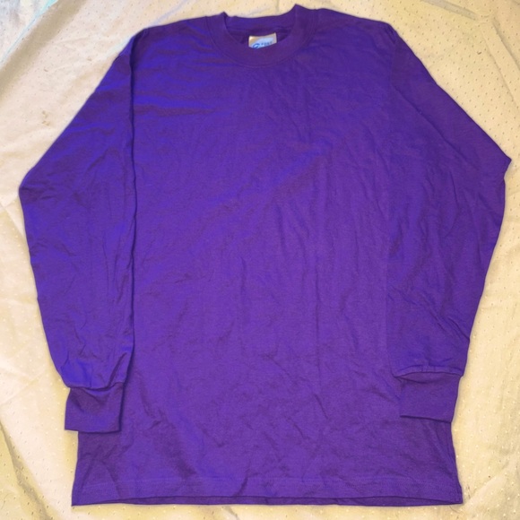 PORT AND COMPANY- PURPLE YOUTH long sleeve - Picture 1 of 2